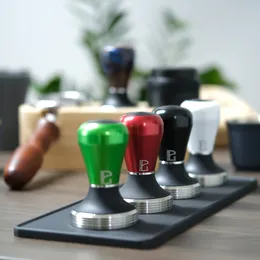 Tampers Pullman 58mm 585mm rostfritt stål 304 platt bas kaffe manipuler justerbar djup grundläggande version design froce barista verktyg 230302