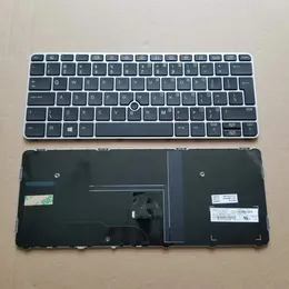 HPエリートブックのラップトップキーボード820 G1 G2 720 725 G2シリーズ英語USバージョンブラックシルバーフレーム