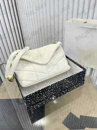 여성 디자이너 럭셔리 퀼트 숄더백 봉투 Loulou Puffer Chain Bag 브랜드 클래식 플립 가죽 숄더 가방 크로스 바디
