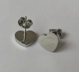 orecchini firmati per donna orecchini a cuore orecchini in oro design di gioielli per donna cerchio d'argento con borchia in acciaio inossidabile con diamante