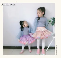 Юбки Rinilucia маленькие девочки юбка для детей для детей.