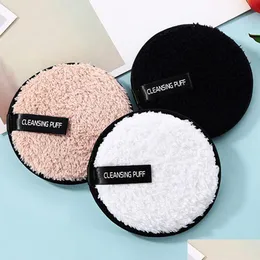 Makeup Remover 12Cmx1.5Cm Soft Microfiber Towel Face Cleansing Puff Reusable Cloth Washable Wipe Pads Drop Delivery Health Beauty Dhsb2