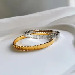 Skala Bangle Fish Skala dla kobiet dziewczyn Silver Gold Rose Kolor Akcesorium Akcesorium Stal nierdzewnego Prezentu Biżuterii (GB466)