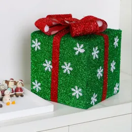 Decorazioni natalizie Happyxmas decorazione giping box store forniture per finestre super scene snowflake