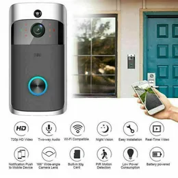 Беспроводное Wi -Fi видео дверь звонок смарт -телефон Дверь Кольцо Кольцевая система безопасности IR Визуальная HD -камера водонепроницаемая кошачьи Eye318a