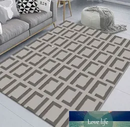 Klassiskt vardagsrum matta modern grå svart geometrisk matta för sovrum soffa kaffbord golv kök mat hus dekoration mattor grossist