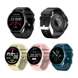 ZL02 Luxury Smartwatch Full Touch Screen Smart Watch for Woman Man Ladies Waterproof Sport Fitness Watches Bluetooth Armband för iOS Android -telefon i detaljhandeln