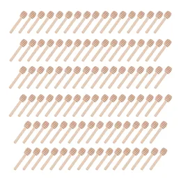 Кофе Scoops 100 шт. Медовый штифт для смешивания ручки для ручки ручка ручка ложка практическая 8 см дровяной палочки с длинной палочкой кухонные инструменты 230302