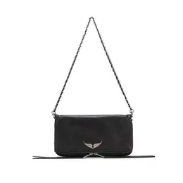 ZV Trend Dekorasyonlu Kanatlar Ladies'handbag Messenger bayanlar omuz çantası kadınsı kafa derisi çantası crossbody kadın zinciri b2759