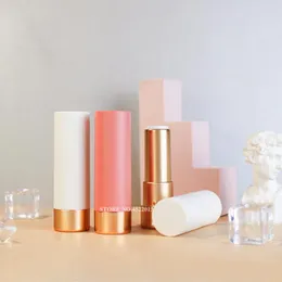 Storage Bottles Matte Coral Orange Powder/matte White Spray Gold Lipstick Tube Empty