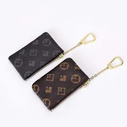 Designer Coin Purse Men Women Key Cartetas Moda Moda Bolsa Luxury Brand Holder Card Leather Zipper Bag Accessoires com caixa