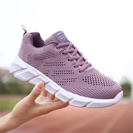 Designer femmes printemps respirant chaussures de course noir violet noir rose rouge femmes baskets de sport en plein air Color110