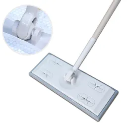 Mops Mops Home Elektrostatischer Staubsammler Mopp Einweg-Vakuumpapier Bodenwischtücher Gewinde Flachmopp Reinigungswerkzeug für Zuhause 230302