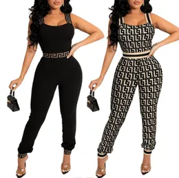 Tweedelige damesbroek 2023 lente nieuwe elastische riem jumpsuit bretels slank sexy damespak