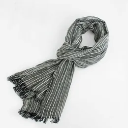 Scarves Brand Scarf Luxury Designer Color Contract Muffler Fringed Tassel Cotton Scarves For Male Spring Classic Cachecol Shawl YG369 L230302