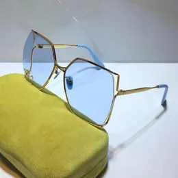 Солнцезащитные очки для женщин Классическая летняя мода 0817 Стиль Стиль металлические и планки каркасные очки высшего качества УФ -защиты 0817S2210