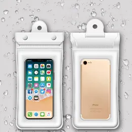 Universal Airbag Waterproof Bag Cases Waterproof Floating Airbag Case Bag skyddande mobiltelefonpåsar påse för dykning för iPhone 6 7/6 7 Plus S 6 7 Note 7