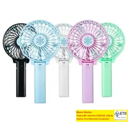 USB Charging Fans Party Handheld Portable Rechargeable Folding Fan Mini Removable Rotating Hand Held Outdoor Pocket Fans Summer