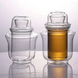 Bicchieri da vino Set di brocche per sake giapponesi Set di bicchieri di cristallo Boccale Dispenser di vetro per liquori Regali creativi Decanter