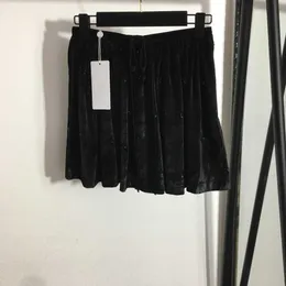 23ss Designer brand skirt womens Sequin letter velvet short skirt Versatile High quality women clothing