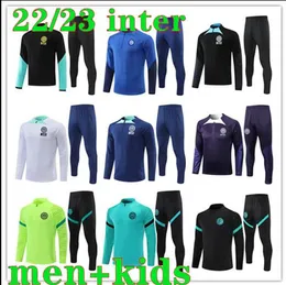 2022 2023 Inter Tuta CalcioトラックスーツLautaro Chandal Futbol Soccer Milano Training Suit 22/23 Milans Camiseta de Foot Men and Kids