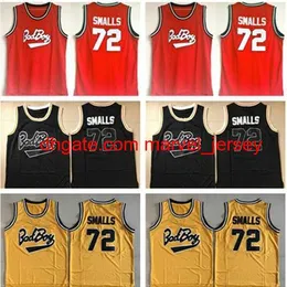 Basketball Mens Biggie Smalls Jerseys Notorious B.I.G. Stitched Bad Boy Wear Jersey #72 BiggieSmalls
