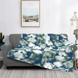 Blankets Artistic Effect Abstract Blanket For Couch Super Soft Cozy Plush Microfiber Fluffy Lightweight Warm Bed 80"x60"