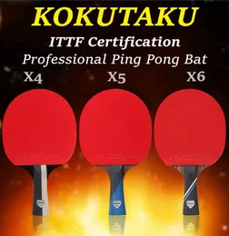 Table Tennis Raquets ITTF شهادات جدول التنس المضرب 2 PCS Kokutaku X4 X5 X6 Ping Pong Paddle Bat Blade Pimples-in Rubber 230302
