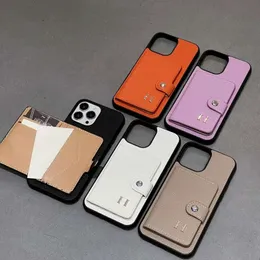 Designer läder plånbok telefonfodral för iPhone 15 pro max 14 13 promax 12 11 xs xr x h brev mode rygg täckning case card hållare fickväska lyxskal