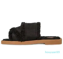 2023 Designer donna sandalo pantofole cursori sandali soffici scarpe pelliccia fuzzy pantoufle donna morbida diapositive pantofola scarpe da ginnastica di lusso muli taglia 35-42