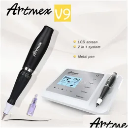 영구 메이크업 머신 Artmex V9 디지털 눈썹 립 아이 라인 전문 문신 하인 로터리 펜 드롭 배달 건강 뷰티 뷰티 문신 DH21Q