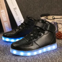 Atletik Açık Boyut 35-44 LED Ayakkabı Aydınlıklı Ayakkabı Işık Erkekler Kadın Spor Ayakkabıları Aydınlık Parlayan Spor Ayakkabıları Ayakkabı Ayakkabı Led Terlik R230302