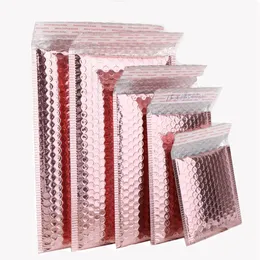 Rose Gold Foam Envelope Bags Self Seal Mailers Aluminum Foil Bubble Padded Envelopes With poly mailer Mailing Bag2427
