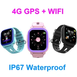 NOWOŚĆ GPS Dzieci Smart Watch DF76 Waterproof Screen Dzieci Watch Watch Wsparcie SIM SIM SOS Call Baby Kids Wristwatch