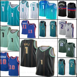 Ball LaMelo Cade 2 Catingham 1 Basketball Jersey new Isiah 11 Thomas Hill 10 Dennis Stitched mens