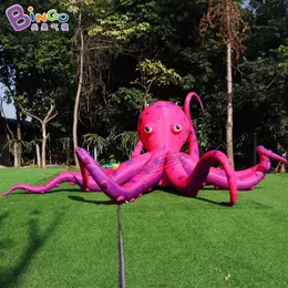 Personalisierter 5x2,5 Meter riesiger aufblasbarer Oktopus / aufblasbarer großer reversibler Oktopus zur Dekoration, Spielzeug, Sport