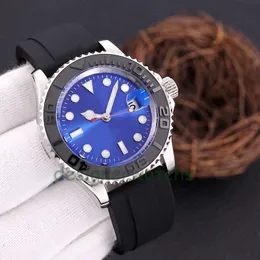 Mens Watch High Quality Classic Designer Watch Automatisk rörelse Mekanisk klocka Högpresterande gummi rostfritt stål Remmen Mens Kalender Luxury Watch