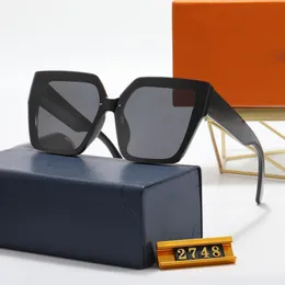 2022 Brand Sun Sunglasses Luxury Driving Mirror Square Cat-Eye Frames Sports 2748 نظارة مستقطبة مصممة أسود للنساء Frame316V
