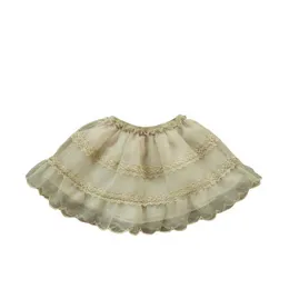 Röcke Neue 1-12Yrs Frühling Herbst Baby Mädchen Spitze Tutu Rock Kinder Perlen Tüll Plissee Röcke Kinder Prinzessin Tanz Kleidung CC013 T230301