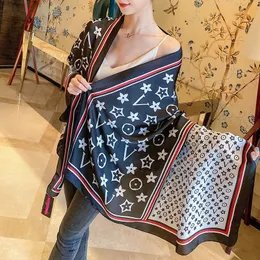 Lenço de seda feminino Fino estilo fino da partida Cheongsam Shawl Fashion Spring e outono do lado de fora com lenço de temperamento estranho