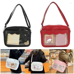 Akşam çantaları Japon harajuku berrak omuz çantası kadınlar rahat şeffaf crossbody kadın kızlar okul üniforma güzel tanışma çanta