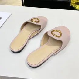 Designer tofflor för kvinnor husar lägenheter sandaler flip flops pantoufle skum löpare glider original låda sommar lyxskor storlek 10