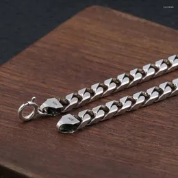 سلاسل صلبة S925 Sterling Silver Miami Cuban Necklace for Mens Womens Fine Jewelry Lock 5.5mm chain