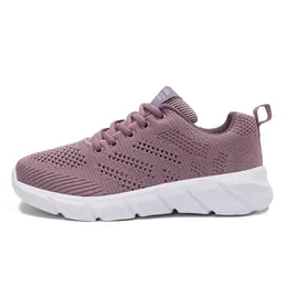 Scarpe da corsa traspiranti da donna di design primavera nero viola nero rosa rossa sneakers sportive da donna all'aperto Color71