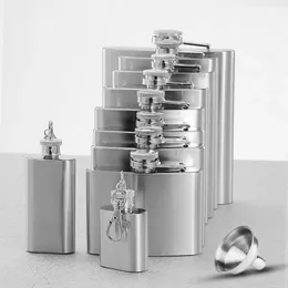 1 4 5 OZ Stainless Steel Hip Flask Alcohol Bottle with Funnel for Liquor Whisky Wine Outdoor Portable Pocket Flasks