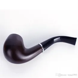 Hookahs New Ebonized Boutique Polished Resin and Ring Pipe Hammer Technology of Smooth Curved Vintage Retro Yanju