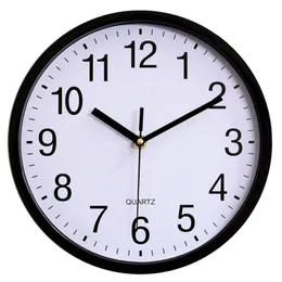 Wall Clocks 10 inch 25CM plastic wall clock quartz clock bedroom living room wall clock simple clock 230303