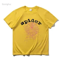 Spider Web Graphic Print T-shirt Young Thug King Tshirt Sp5der 555555 Angel Number Series T-shirts Men Women Cotton Tees Pooo