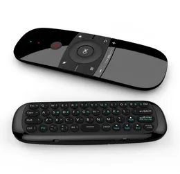 24G wireless Keyboard DoubleSided Fly Mouse PC remote controls For Android TV BOX W1 air mouse Infrared Sensing Body Sense5762803