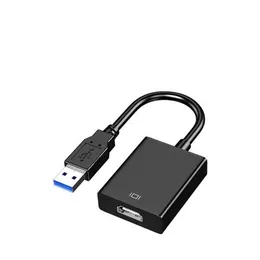 USB-zu-VGA-Adapter 2.0/3.0 Externe Grafikkarte Multi-Display-Konverter 1080p für Desktop-Laptop-PC-Monitor-Projektor